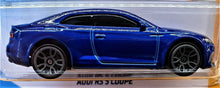 Load image into Gallery viewer, Hot Wheels 2020 Audi RS 5 Coupé Blue #118 HW Turbo 2/5 New Long Card
