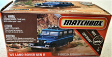 Load image into Gallery viewer, Matchbox 2019 &#39;65 Land Rover Gen II 2019 Blue #64 MBX Off-Road 7/20 New
