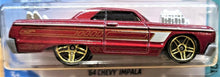 Load image into Gallery viewer, Hot Wheels 2020 &#39;64 Chevy Impala Red #58 Tooned 9/10 New Long Card
