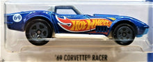Load image into Gallery viewer, Hot Wheels 2017 &#39;69 Corvette Racer Blue #352 HW Race Team 2/5 Long Card New

