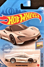 Load image into Gallery viewer, Hot Wheels 2021 McLaren Speedtail Silver #112 Factory Fresh 7/10 New Long Card
