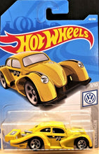 Load image into Gallery viewer, Hot Wheels 2019 Volkswagen Kafer Racer Yellow #46 Volkswagen 1/10 New Long Card
