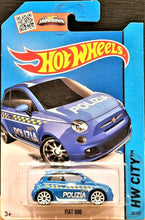 Load image into Gallery viewer, Hot Wheels 2015 Fiat 500 Blue #50 HW City HW Rescue 5/10 New Long Card
