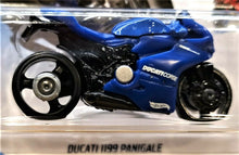 Load image into Gallery viewer, Hot Wheels 2019 Ducati 1199 Panigale Blue #58 HW Moto 2/5 New Long Card
