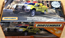 Load image into Gallery viewer, Matchbox 2020 Ford F-550 Super Duty Bright Yellow #22 MBX City New Sealed Box
