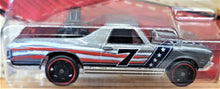 Load image into Gallery viewer, Hot Wheels 2020 &#39;68 El Camino Silver Stars &amp; Stripes 6/10 New Long Card
