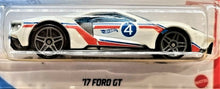 Load image into Gallery viewer, Hot Wheels 2021 &#39;17 Ford GT White #164 Then and Now 7/10 New Long Card
