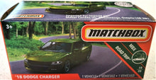 Load image into Gallery viewer, Matchbox 2019 &#39;18 Dodge Charger Green #2 MBX Road Trip New Sealed Box
