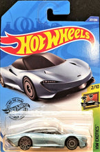 Load image into Gallery viewer, Hot Wheels 2020 McLaren Speedtail Light Blue #227 HW Exotics 2/10 New Long Card
