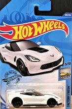 Load image into Gallery viewer, Hot Wheels 2020 Corvette C7 Z06 White #200 Factory Fresh 5/10 New Long Card
