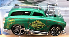 Load image into Gallery viewer, Hot Wheels 2019 Surf &#39;N Turf Satin Green #79 Rod Squad 7/10 New Long Card
