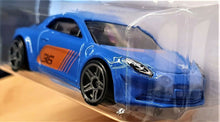 Load image into Gallery viewer, Hot Wheels 2020 Alpine A110 Blue #80 HW Race Day 3/10 New Long Card
