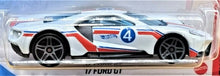 Load image into Gallery viewer, Hot Wheels 2021 &#39;17 Ford GT White #164 Then and Now 7/10 New Long Card
