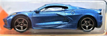 Load image into Gallery viewer, Matchbox 2020 Corvette C8 Blue #47 MBX Highway New Long Card
