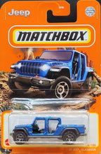 Load image into Gallery viewer, Matchbox 2021 &#39;20 Jeep Gladiator Blue MBX Off-Road #36/100 New Long Card
