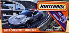 Load image into Gallery viewer, Matchbox 2020 &#39;15 Corvette Stingray Grey #24 MBX Highway New Sealed Box
