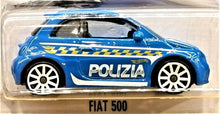 Load image into Gallery viewer, Hot Wheels 2015 Fiat 500 Blue #50 HW City HW Rescue 5/10 New Long Card
