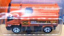 Load image into Gallery viewer, Matchbox 2017 MBX Street Cleaner Orange #16 MBX Adventure City New Long Card
