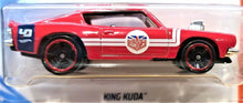 Load image into Gallery viewer, Hot Wheels 2019 King Kuda Red #140 Muscle Mania 9/10 New Long Card
