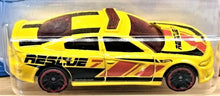 Load image into Gallery viewer, Hot Wheels 2021 &#39;15 Dodge Charger SRT Yellow #228 HW Rescue 7/10 New Long Card
