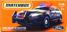 Load image into Gallery viewer, Matchbox 2021 Ford Police Interceptor Grey MBX Metro #95/100 New Sealed Box
