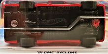 Load image into Gallery viewer, Hot Wheels 2020 &#39;91 GMC Syclone Red #150 HW Hot Trucks 3/10 New Long Card
