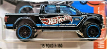 Load image into Gallery viewer, Hot Wheels 2016 &#39;15 FORD F-150 BLACK #141 HW HOT TRUCKS #1/10 New
