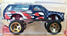 Load image into Gallery viewer, Hot Wheels 2020 Chevy Blazer 4x4 Blue Stars &amp; Stripes 5/10 New Long Card
