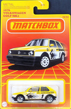 Load image into Gallery viewer, Matchbox 2021 1976 Volkswagen Golf MK1 Yellow Retro Series 13/24 New
