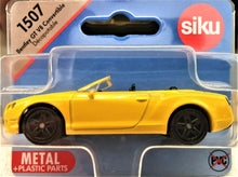 Load image into Gallery viewer, Siku 1507 Bentley GT V8 Convertible Yellow New
