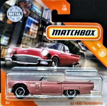 Load image into Gallery viewer, Matchbox 2020 &#39;57 Ford Thunderbird Rose Red #14 MBX City New - Rare
