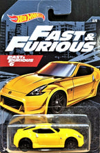 Load image into Gallery viewer, Hot Wheels 2020 Nissan 370Z Yellow Fast &amp; Furious 2/5 New Long Card
