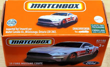 Load image into Gallery viewer, Matchbox 2021 &#39;19 Ford Mustang Coupe White MBX Metro #82/100 New Sealed Box
