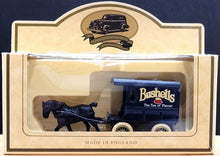 Load image into Gallery viewer, Lledo Days Gone Bushells Horse Drawn Delivery Van Diecast Blue
