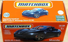 Load image into Gallery viewer, Matchbox 2021 Mazda MX-5 Miata Black MBX Showroom #58/100 New Sealed Box
