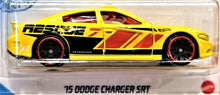 Load image into Gallery viewer, Hot Wheels 2021 &#39;15 Dodge Charger SRT Yellow #228 HW Rescue 7/10 New Long Card
