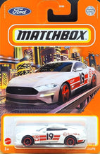 Load image into Gallery viewer, Matchbox 2021 &#39;19 Ford Mustang Coupe White MBX Metro #82/100 New Long Card
