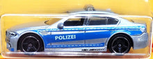 Load image into Gallery viewer, Matchbox 2021 BMW M5 Police Silver Germany Collection 3/12 New
