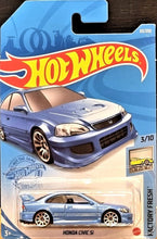 Load image into Gallery viewer, Hot Wheels 2021 Honda Civic SI Light Blue #63 Factory Fresh 3/10 New Long Card
