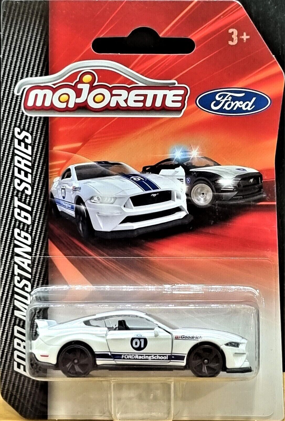 Voiture Miniature Majorette Ford Mustang Boss Blanche - Échelle 1:61, Métal, Sans Emballage, Neuve