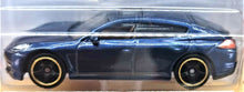 Load image into Gallery viewer, Matchbox 2018 Porsche Panamera Dark Blue #26 MBX Road Trip 17/35 New Long Card
