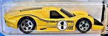 Load image into Gallery viewer, Hot Wheels 2021 &#39;67 Ford GT40 MK.IV Yellow #106 HW Race Day 8/10 New Long Card
