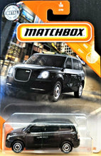 Load image into Gallery viewer, Matchbox 2020 LEVC TX Taxi Black #6 MBX City New Long Card
