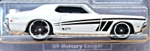 Load image into Gallery viewer, Hot Wheels 2020 &#39;69 Mercury Cougar White American Steel 7/10 New Long Card
