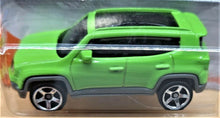 Load image into Gallery viewer, Matchbox 2020 2019 Jeep Renegade Green #1 MBX City New Long Card
