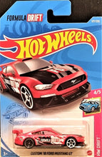 Load image into Gallery viewer, Hot Wheels 2021 Custom &#39;18 Ford Mustang GT Red #127 HW Drift 4/5 New Long
