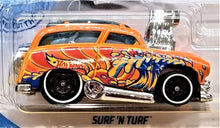 Load image into Gallery viewer, Hot Wheels 2021 Surf &#39;n Turf Orange #66 HW Art Cars 5/10 New Long Card
