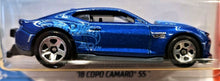 Load image into Gallery viewer, Hot Wheels 2019 &#39;18 Copo Camaro SS Blue #71 Muscle Mania 5/10 New Long Card
