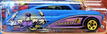 Load image into Gallery viewer, Hot Wheels 2018 Purple Passion Hawkeye Matt Blue Avengers 2/7 New Long Card
