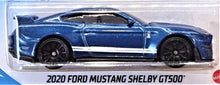 Load image into Gallery viewer, Hot Wheels 2020 Ford Mustang Shelby GT500 Blue #248 Muscle Mania 1/10 New
